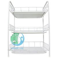 ราคา ชั้นวางของและคว่ำแก้ว 3 ชั้น พร้อมถาดรองน้ำหยด MP js99 (4051280905)