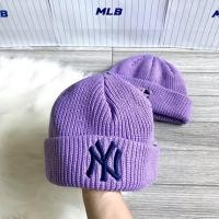ราคา พร้อมส่ง หมวกไหมพรม mlb สีม่วง (3916076543)