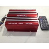 ราคา เพาเวอร์ แอมป์ เครื่องขยายเสียง ติดรถ 12V DC STK USB-099 Power 600W x2 1200W USB SD Card FM 12V DC (6243635213)