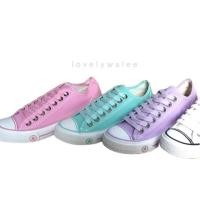 ราคา Gold City-1307 แฟชั่นสีพาสเทลสีชมพู สีม่วง สีเขียวมิ้น สีครีม สีดำ สีกรม Size 36-44 (8872671144)