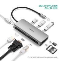 ราคา UGREEN USB Type C Multi port Hub 9 in 1 รุ่น 40873 (7080737683)