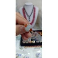 ราคา แหวนหยกนํ้าแข็งหยกแดงพม่าดิบ (3456544765)