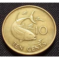 ราคา เหรียญเก่า(270)เซเชลล์10CENTS 1982 (7091794488)