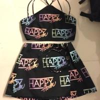 ราคา ยี่ห้อ Milin แท้ size S US2 UK8 EUR 36 มีป้าย ไม่เคยใส่ ขาย800 เสื้อสายคู่ มีซิปด้านหลัง กางเกงกระโปรงมีเชือกผูกด้านข้าง (533413334)