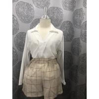 ราคา เสื้อเชิ้ตสีขาวแขนยาว (5677381521)