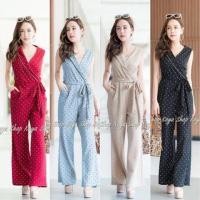 ราคา จั้มสูทสาวอวบ แขนกุดผ้ายืด (2330063399)