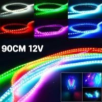 ราคา ไฟมะรุม ไฟแช่ ไฟวิ่ง 12v 90 ชั่วโมง สามารถตัดได้ ไฟมะรุม ไฟมะรุม แถบไฟวิ่ง สําหรับตกแต่งรถยนต์ Led ที่ชัดเจนและสวยงาม (22671382761)