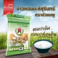 ราคา (ข้าวฤดูใหม่ 2563/2564) ข้าวหอมมะลิสุรินทร์แท้ 100% ตราบัวชมพู บรรจุถุง 5 Kg สั่งหน้าร้านแค่229 บาทส่งฟรี (6564208349)