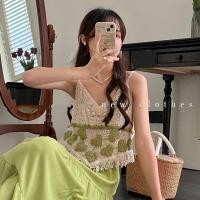 ราคา สายเดี่ยวถักแฟชั่น เสื้อถักไหมพรม (12593550553)