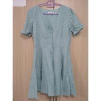 ราคา เดรสฉลุสีเขียวมิ้น ซับในทั้งชุด (3760286825)