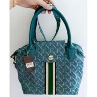 ราคา กระเป๋าสะพาย FLYNOW แท้ % ทรง LONGCHAM ลาย FN สีเขียว (ของใหม่ป้ายห้อย) (14816972384)