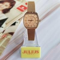 ราคา Julius นาฬิกาแฟชั่นเกาหลีของแท้ % ประกันศูนย์ไทย นาฬิกาข้อมือผู้หญิง สายสแตนเลส รุ่น Ja-1024 (6754131653)