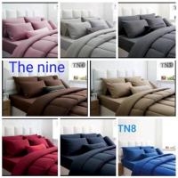 ราคา ชุดผ้าปูที่นอน+นวม 6ฟุต ยี่ห้อ The nine By Sweet Dreams สีพื้น (9183396221)