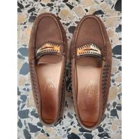 ราคา รองเท้า TOD'S มือสอง ของแท้ หนังกลับ สีน้ำตาล #Used (23534716887)