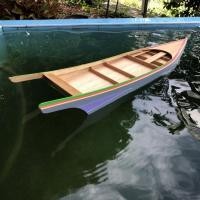 ราคา RC boat เรือบังคับ เรือสองตอน (ลำเปล่า) สีม่วงเทา สำหรับเรือไฟฟ้า ขนาด 70cm * 17cm * 5.5cm (4351685026)