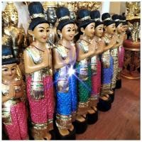 ราคา ไม้แกะสลักผู้หญิงไทย ตุ๊กตาสวัสดี สูง100cm ไม้แกะสลักผู้หญิงชุดไทย ตุ๊กตานางไหว้ ตุ๊กตาต้อนรับ (23142967285)