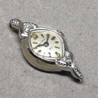ราคา นาฬิกามือสอง ของแท้ BULOVA Classic ไขลาน 1930 สำหรับสตรี หน้าปัดบรอนซ์เงินประดับหลักเวลาหลักขีด (3844275807)