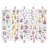 ราคา Mermaid 2 Nail Tatto tattoo สำหรับเด็ก การ์ตูน คาแรคเตอร์ แทททู ติดเล็บ สติกเกอร์เล็บแบบลอกน้ำ รวมลาย น่ารักทุกลาย (21755502669)