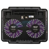 ราคา OKER พัดลมระบายความร้อน Cooler Pad HVC-378 (2Fan) Black (153059558)