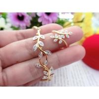 ราคา กำไลใบมะกอกฝังเพชรcz (1801464692)