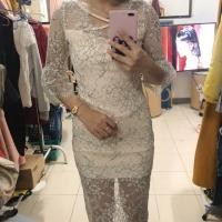 ราคา เดรสลูกไม้ มือ2 90% (7539224937)