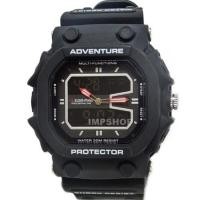 ราคา US SUBMARINE นาฬิกาชาย 2 ระบบ ทรง G-SHOCK (สีดำ) (139755804)