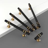 ราคา หรูหราสีดำจับตู้ลิ้นชักตู้รองเท้าอลูมิเนียมมือจับประตูฮาร์ดแวร์จับเฟอร์นิเจอร์ (9572852331)