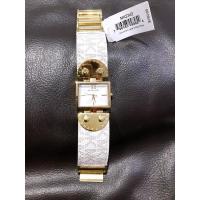 ราคา MICHAEL KORS Gold Tone Ladies Watch MK2342 นาฬิกาผู้หญิงสีทองหนังแท้ MICHAEL KORS สีขาว ของแท้จากอเมริกา ราคาป้าย $180 (8412521859)