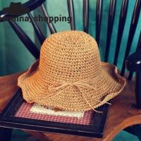 ราคา หมวกสาน หมวกวินเทจ แฟชั่น ปีกกว้าง งานแฮนเมด วินเทจ สำหรับไปทะเล (7635004937)