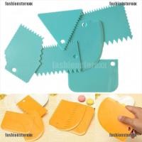 ราคา FASHIONSTOREXX▪6Pcs Cutter Pastry Dough Fondant Cream Decorating Cake Scraper Edge Tools (2689477754)