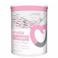 ราคา Amado P-Collagen Tripeptide Plus C 110,000 Mg. อมาโด้ คอลลาเจน (1 กระป๋อง) (1488221067)