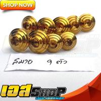 ราคา น็อตชุดสี ลายก้นหอยทอง สมาย 9ตัว (17680695788)