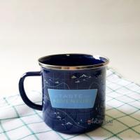 ราคา แก้วน้ำโบราณลายวินเทจมีหูจับ ☕ แก้วน้ำวินเทจ 9 cm. Enamel Mug Food Grade แก้วน้ำสังกะสี แก้วน้ำเคลือบอีนาเมล (3937621018)