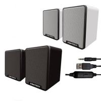 ราคา Fantech GS733 Arthas Gaming Speaker Stereo ลำโพงคอมพิวเตอร์เกมมิ่ง [USB / 3.5mm Plug] (Black,White) (13327581755)