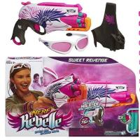 ราคา 2ปืนระบบชักยิง พร้อมแว่น และที่ใส่กระสุน Nerf Rebelle Sweet Revenge (8476773530)