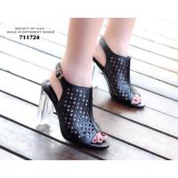 ราคา ส้นแก้วหนังนิ่มฉลุลาย (830096956)