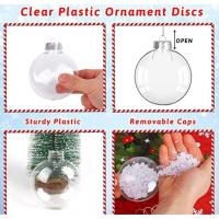 ราคา ลูกบอลพลาสติกใส ทรงวงรี ขนาด 6 ซม. 8 ซม. 10 ซม. สําหรับตกแต่งต้นคริสต์มาส ในร่ม และกลางแจ้ง DIY (23781783610)