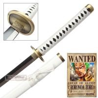 ราคา Japanese Sword ดาบซามูไร นินจา เปิดคม คาตานะ One Piece วันพีซ Roronoa Zoro โรโรโนอา โซโล Wado Ichimonji วาโดอิจิมอนจิ (22006696801)