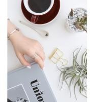 ราคา แหวนเงินฝังเพชร คู่ไม้กางแขน(silver92.5)แท้สไตล์เกาหลี น่ารักมากๆแบบฟรีไซส์ (6139858417)