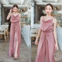 ราคา ชุดสวยหรู​จั้มสูทยาวสายเดี่ยว (7170057456)