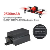 ราคา 2500มิลลิแอมป์ชั่วโมง27.7Wh 11.1โวลต์แบตเตอรี่สำหรับนกแก้ว Bebop จมูก3.0อัพเกรดความจุ Lipo แบตเตอรี่จมูกสำรองเปลี่ยนแบตเ (22250056728)