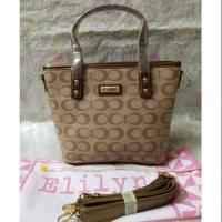 ราคา กระเป๋า Elilynแท้กระเป๋านำเข้ากระเป๋าแฟชั่นสไตล์ coach (2467083731)