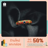 ราคา Dhanu แหวนนพรัตน์ลงยาสีแดง พลอยนพเก้า แหวนพิรอด แหวนนพเก้า แหวนลงยา พลอยแท้ เสริมมงคล (13140862039)