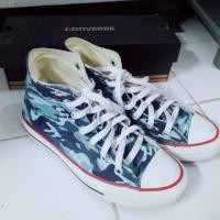 ราคา Converse all star คอนเวิร์ส ลายทหาร/ลายพลาง สีน้ำเงิน (732575364)