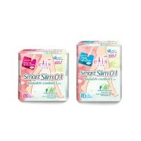 ราคา (มี 2 ขนาด) elleair Smart Slim 0.1 cm. (16 ชิ้น , 18 ชิ้น) ผ้าอนามัย เอลิส สมาร์ทสลิม 0.1 (23669371024)