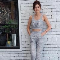 ราคา QueenP Set เสื้อ กางเกง อก30-32"เอว23-24"สะโพก33-34" (119125805)