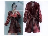 ราคา เดรสกระโปรงสั้นลายจุด สวยน่ารัก ขาว/ดำ/แดง/น้ำเงิน (4634049635)