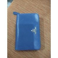 ราคา Prada compact wallet size15cm saffiano blue bagกระเป๋าตังค์ใบกลาง มือสองสภาพดีใม่มีตำหนิหนัก (5195350802)