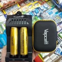 ราคา ชุดชาร์จ ถ่าน 18650 ทอง 2ก้อน +เครื่องชาร์จTrustfire (2515862347)