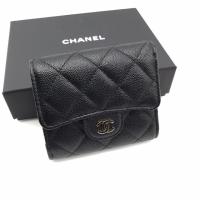 ราคา Chanel Pocket Wallet Black Caviar GHW Holo 29 (6439561520)